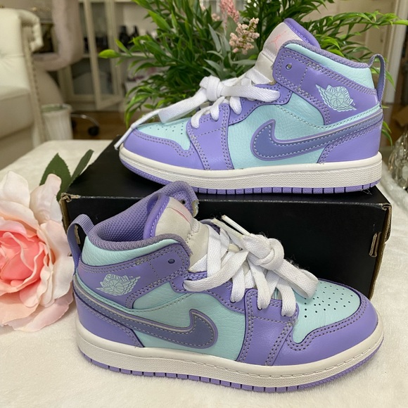 Jordan Other - AIR JORDAN 1 MID (PS) PURPLE PULSE/ARCTIC PUNCH SIZE 12c
